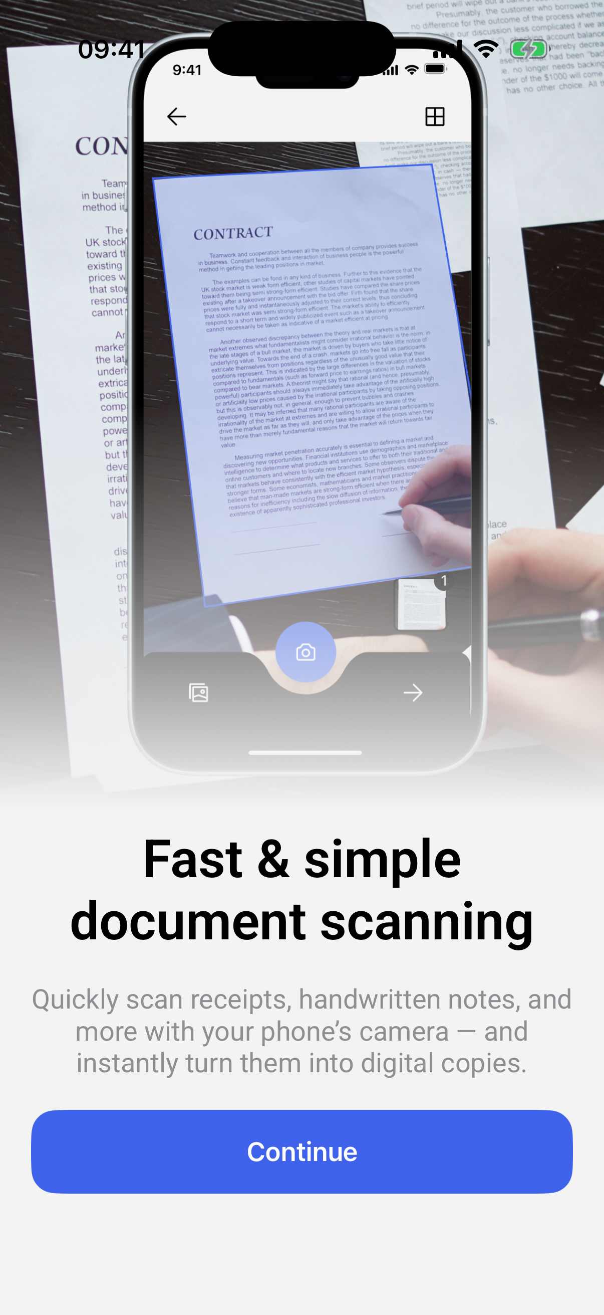 Scanner app screenshot