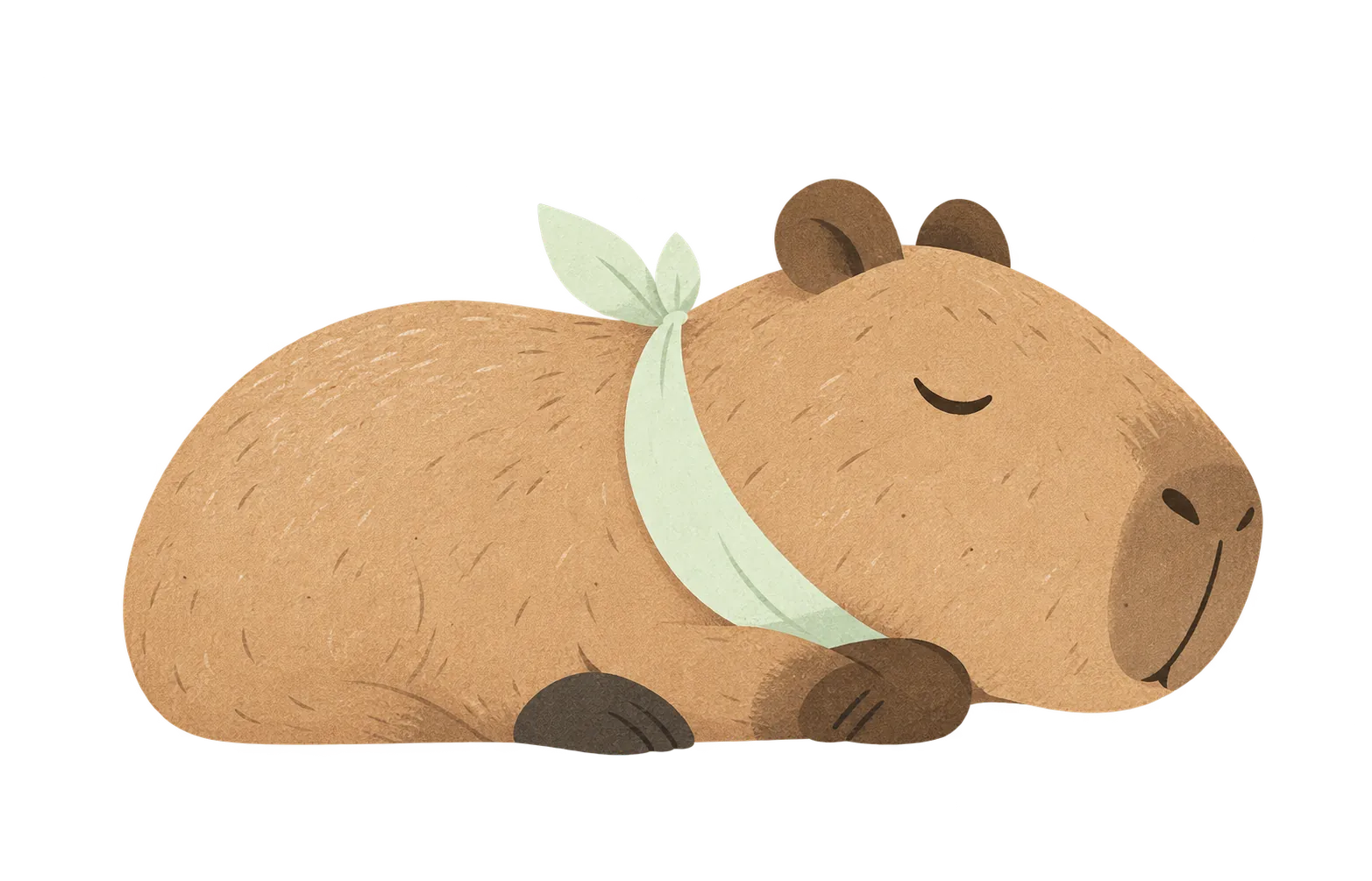 Resting capybara